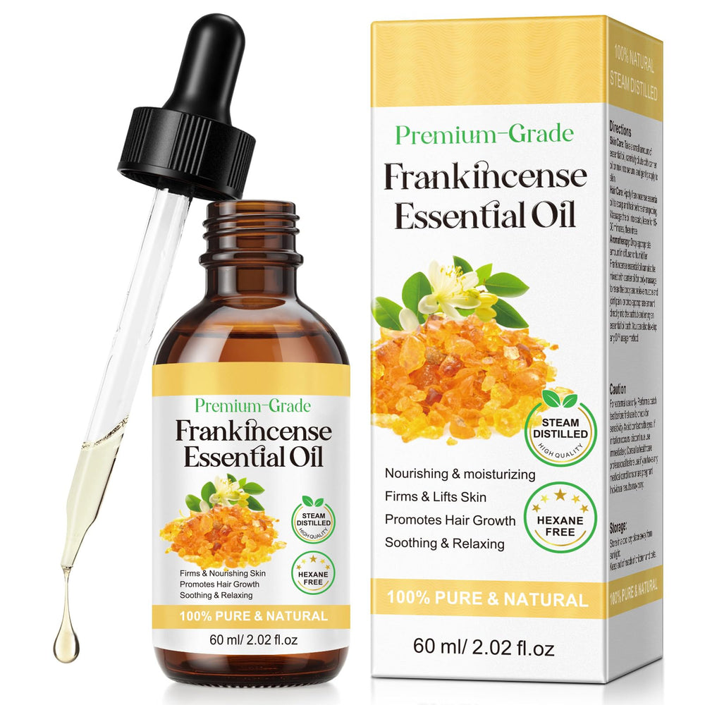 Kurchugo Frankincense oil bottle for premium skin and diffuse aromatherapy benefits.