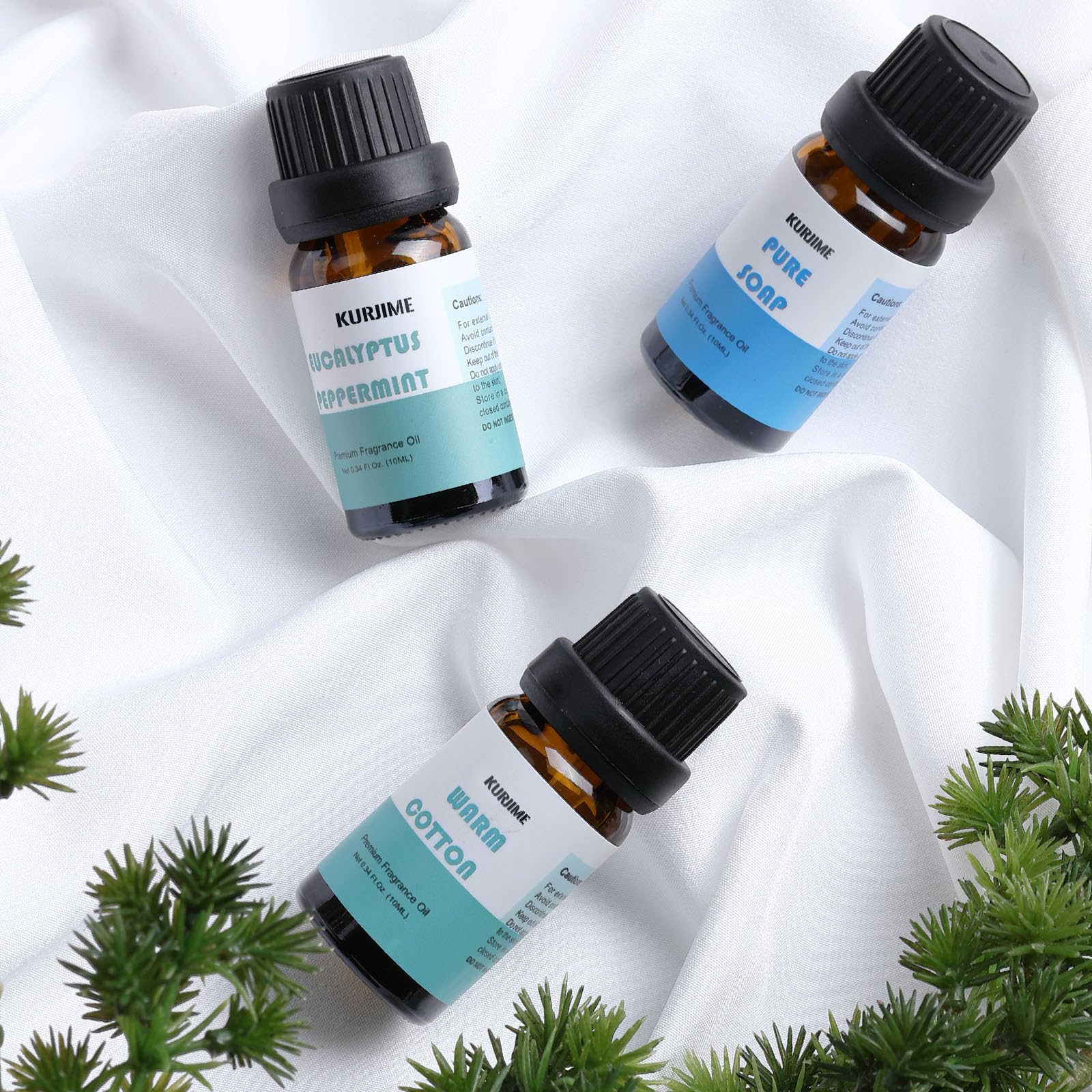 KURJIME Eucalyptus Peppermint diffuser oil spreads refreshing scent