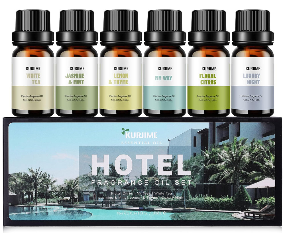 Kurjime Luxury Night fragrance oil for diffuser creates hotel-inspired calm.