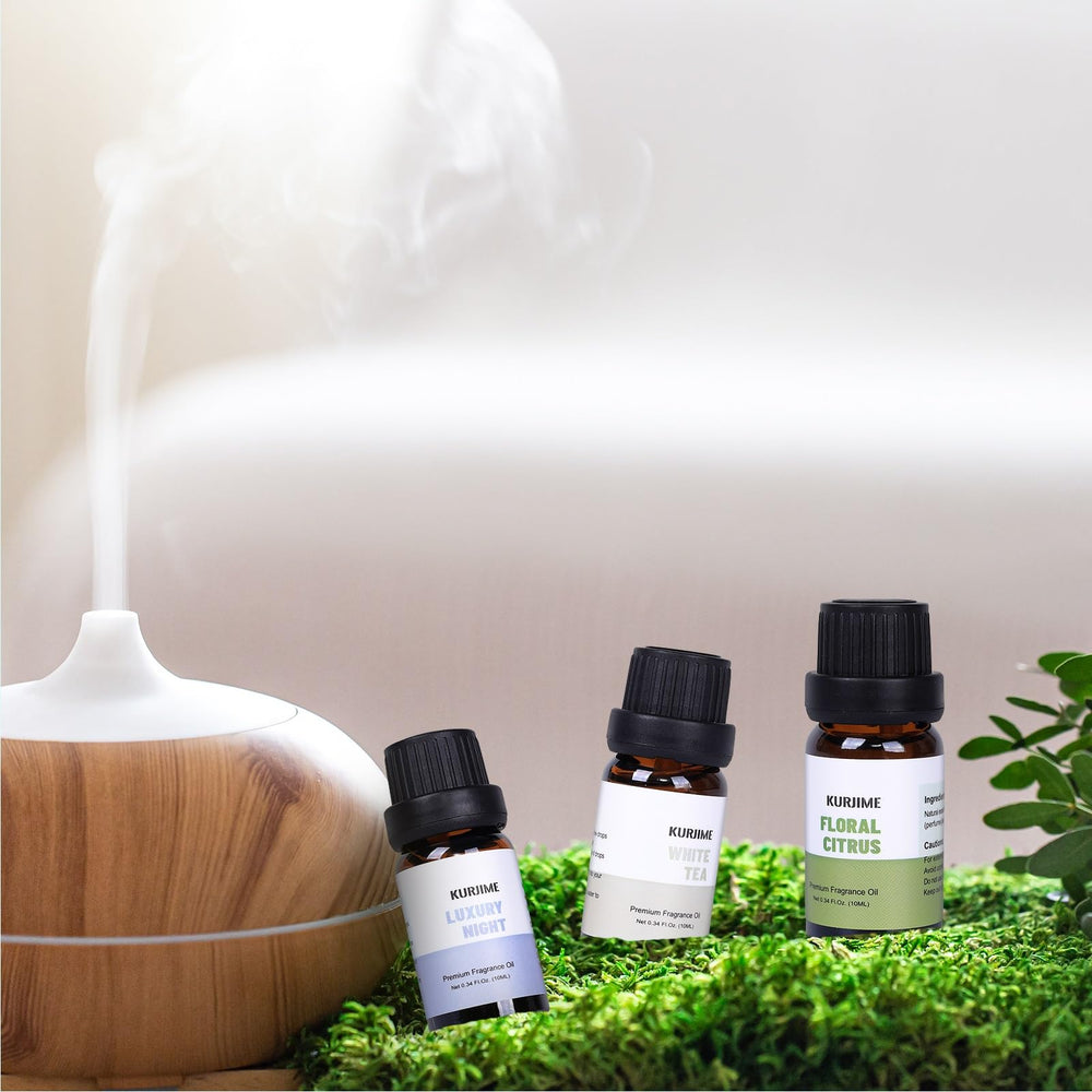 Kurjime White Tea diffuser oil for warm, soothing evenings.
