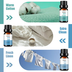 KURJIME Warm Cotton diffuser oil evokes freshly laundered freshness