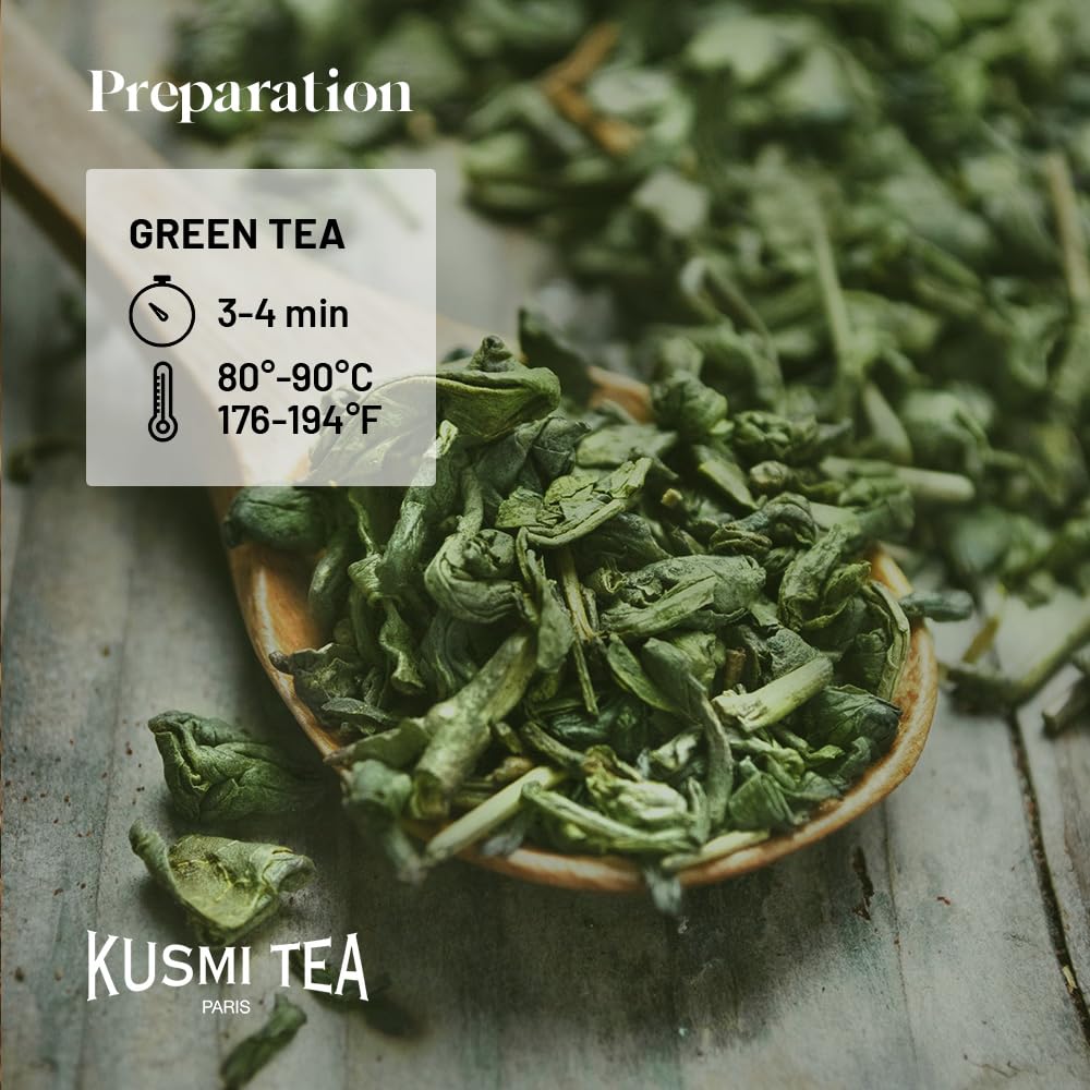 Kusmi Tea BB Detox organic packaging emphasizing sustainability