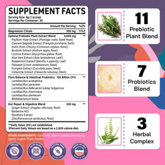 Kusofft Colon Gentle Cleanse bottle back label with important details