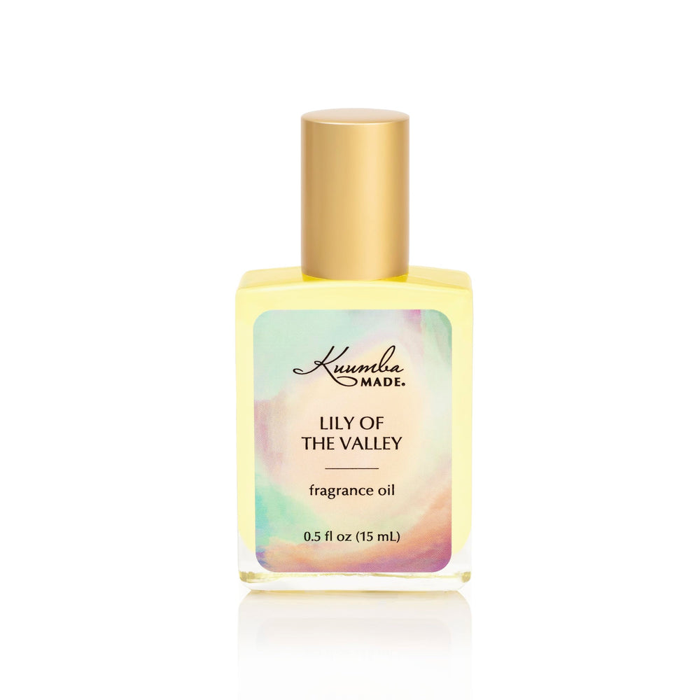 Kuumba Made Lily of the Valley fragrance oil bottle with a long-lasting oil-based scent.
