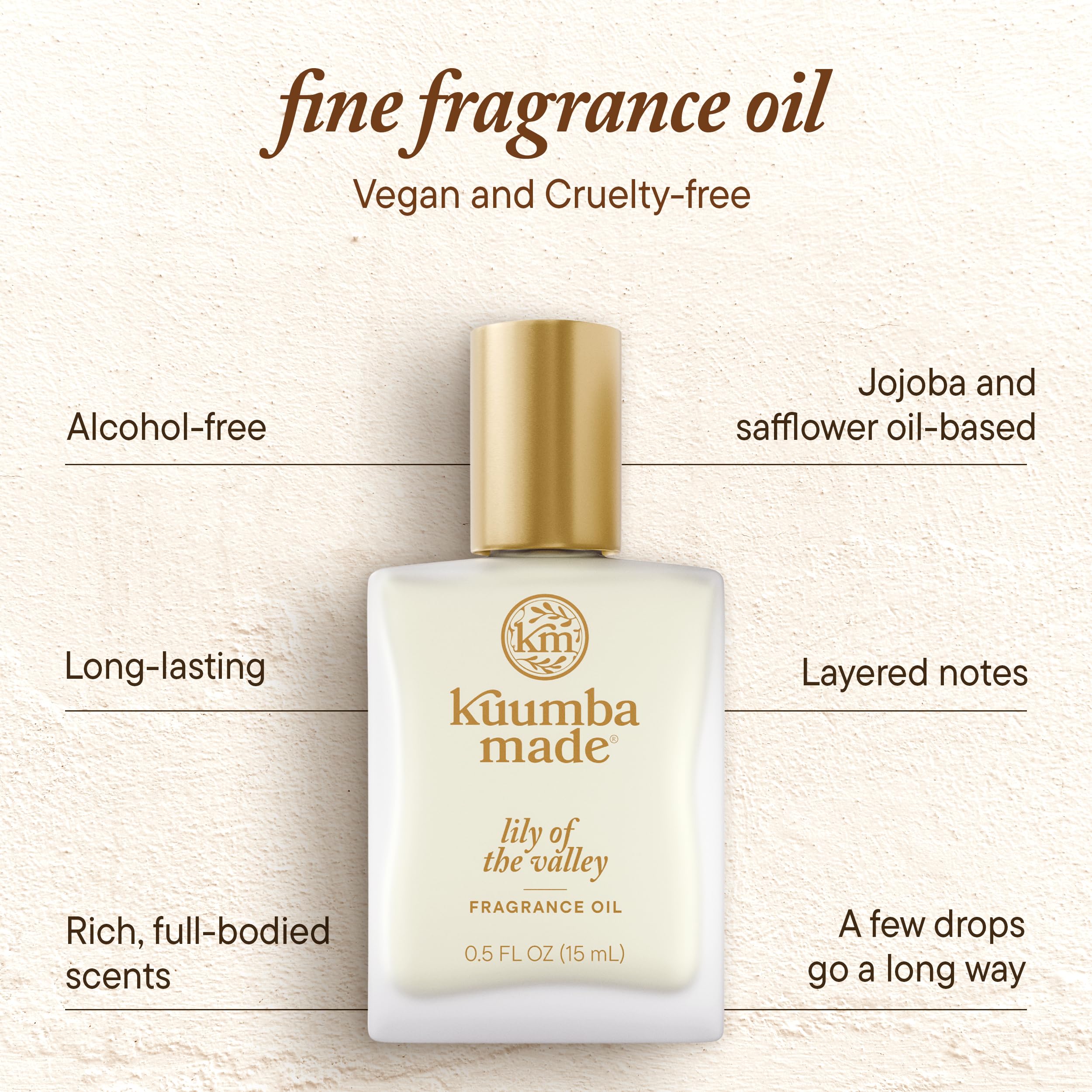 Kuumba Made Lily of the Valley fragrance oil packaging shown for gifting or storage.