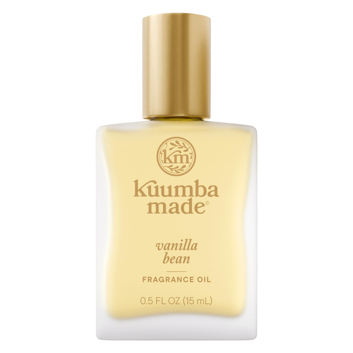 Kuumba Made Vanilla Bean fragrance oil bottle shows rich, long-lasting aroma for daily wear.