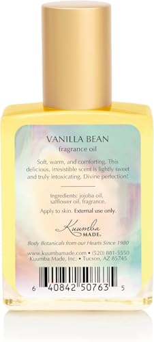 Kuumba Made Vanilla Bean fragrance oil roller application demonstrates precise scent delivery.