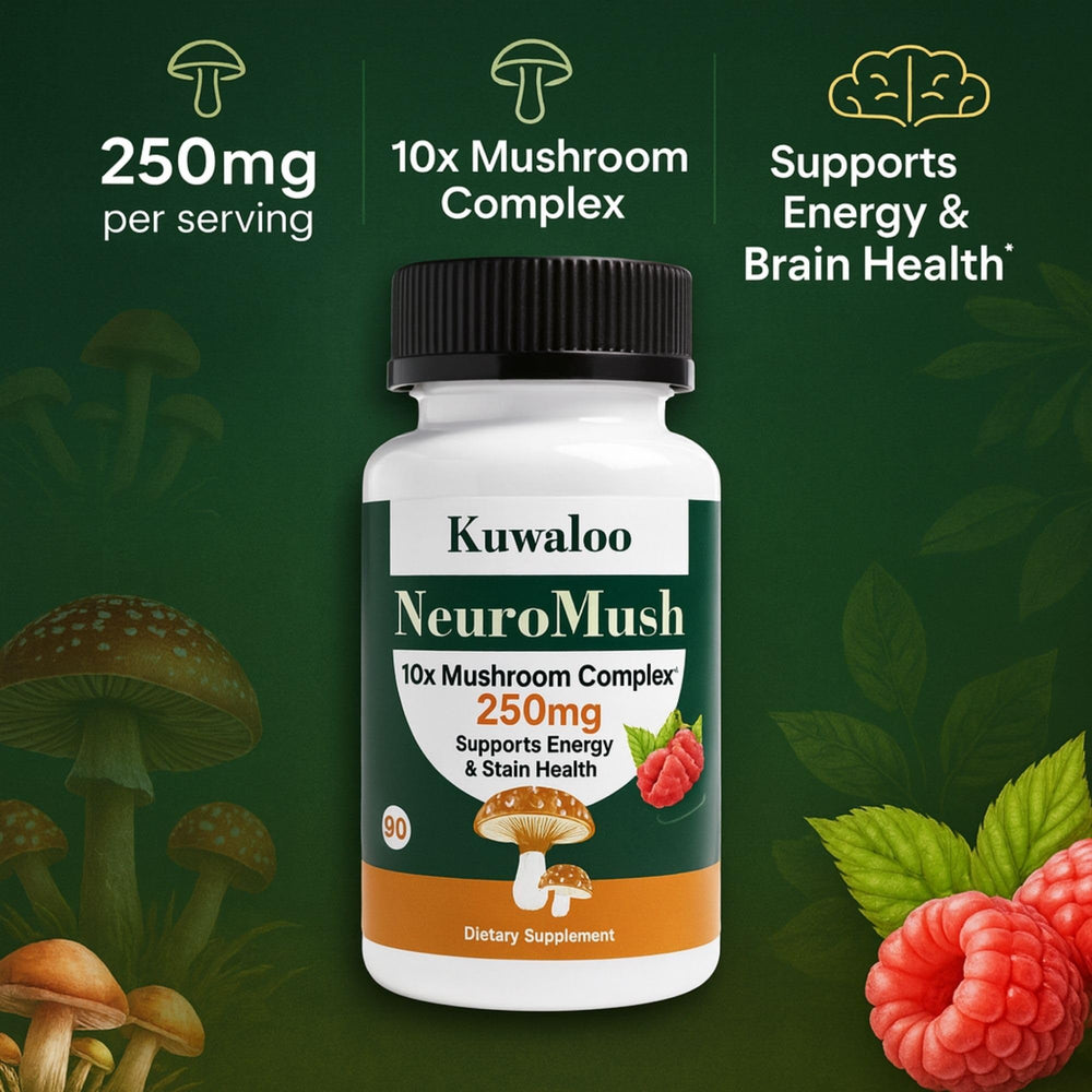 Kuwaloo Immune-support mushroom gummies ready for everyday wellness.