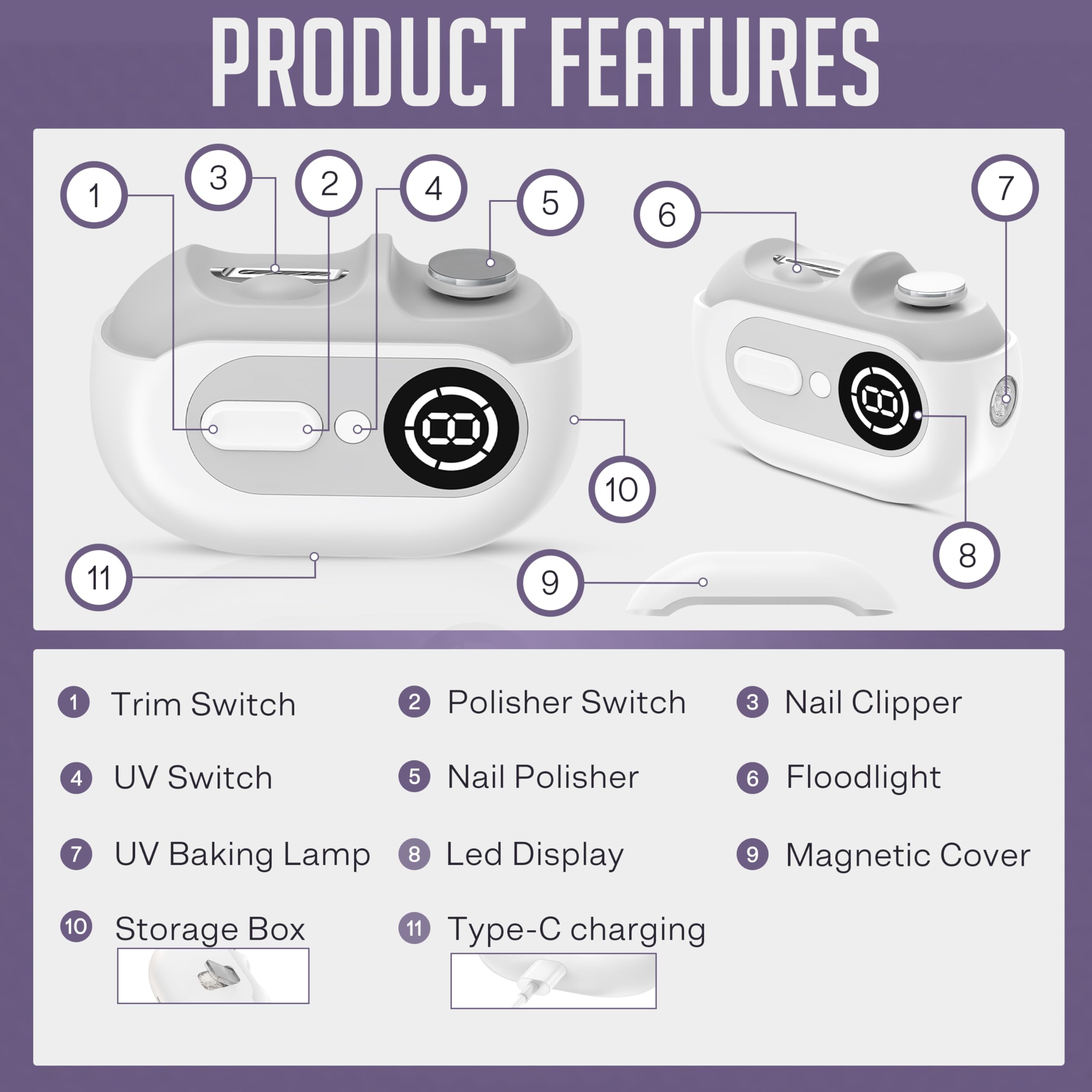 kvkor EasyClip compact travel design fits in a bag for trips