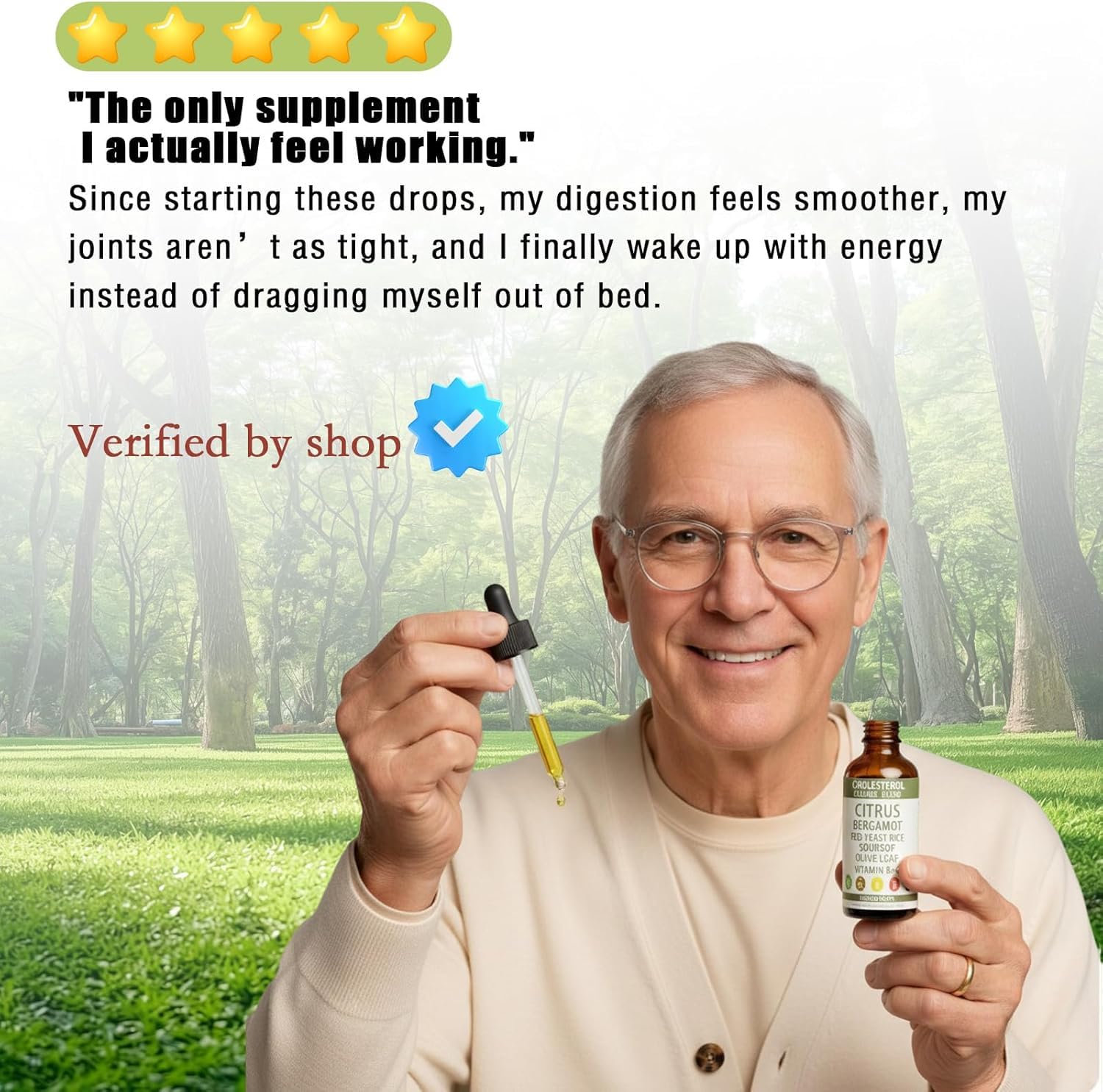 Olive leaf imagery with RESONA branding signaling antioxidant-inspired vegan-friendly formula