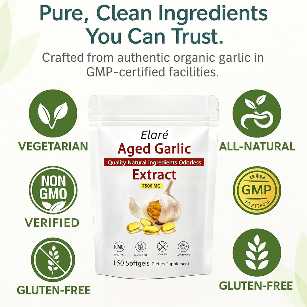 Kymezol Elare softgel label detailing organic, non-GMO formula.