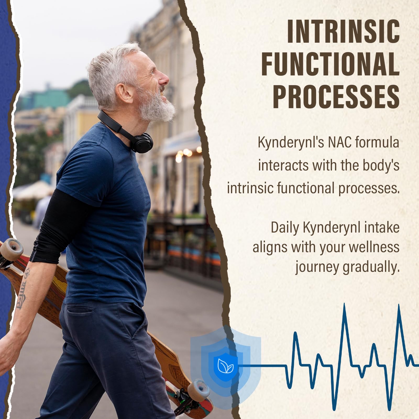 Kynderynl NAC with glutathione-boosting ingredients on display.