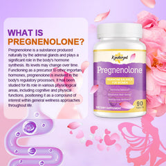 Kynderynl Pregnenolone tablets close-up showing chewable texture for easy daily use.
