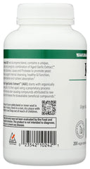 Kyolic 102 bottle back label with ingredients and dosage guidance