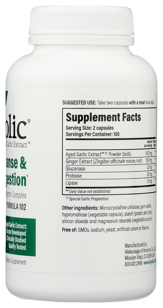 Kyolic 102 box and bottle display packaging for daily use