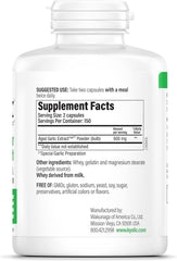Kyolic aged garlic capsules, 300-count bottle for daily circulation support.