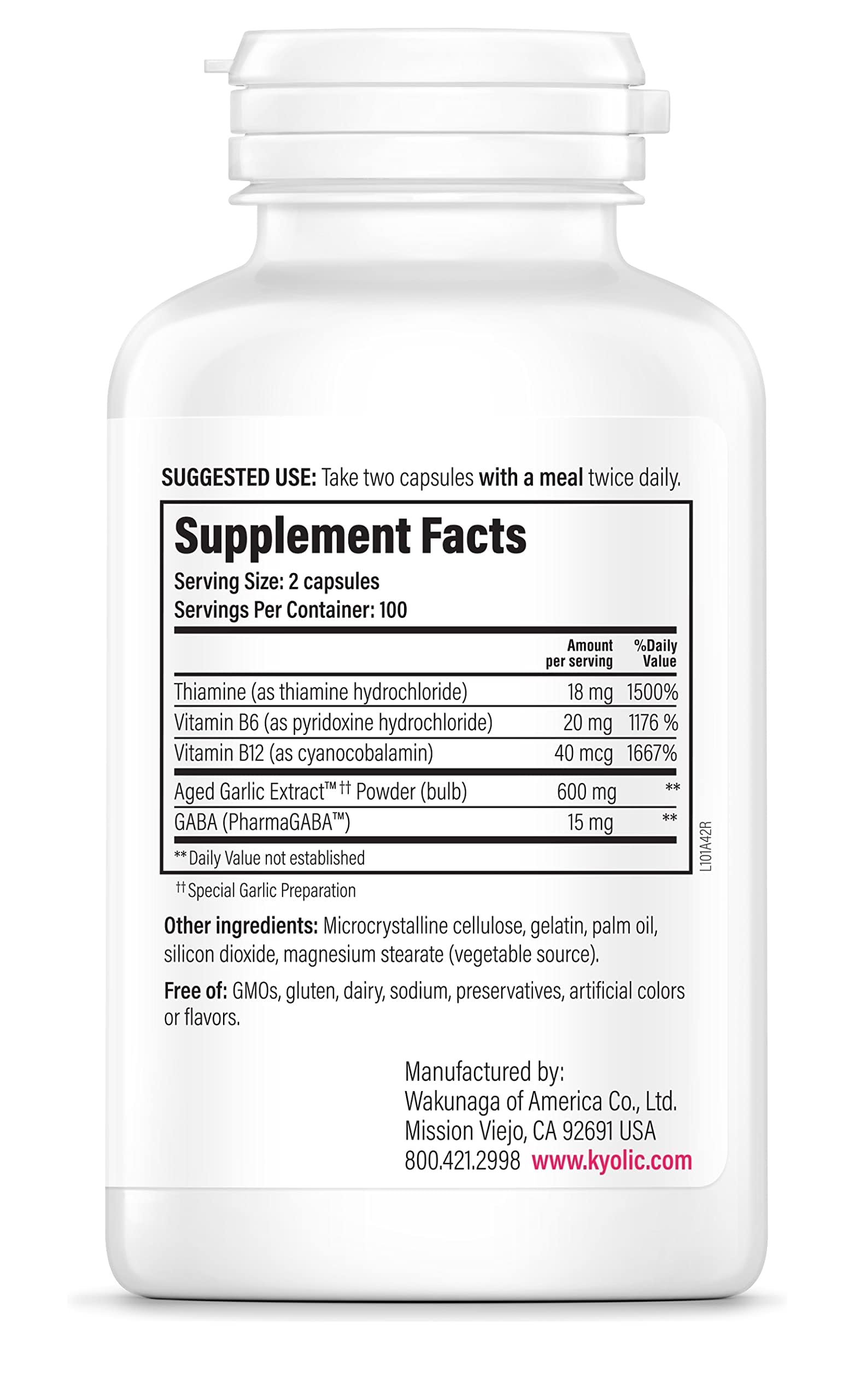 Kyolic Aged Garlic Extract 101 capsules: convenient daily supplement