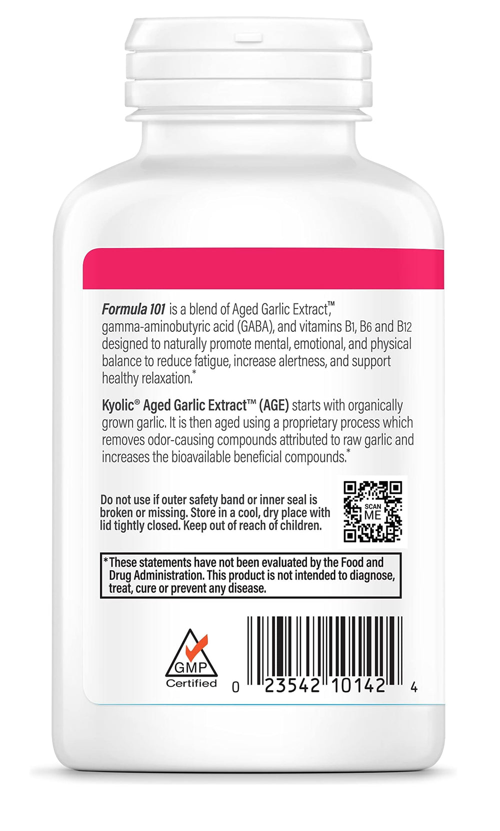 Kyolic Aged Garlic Extract 101 daily-use setup encourages routine