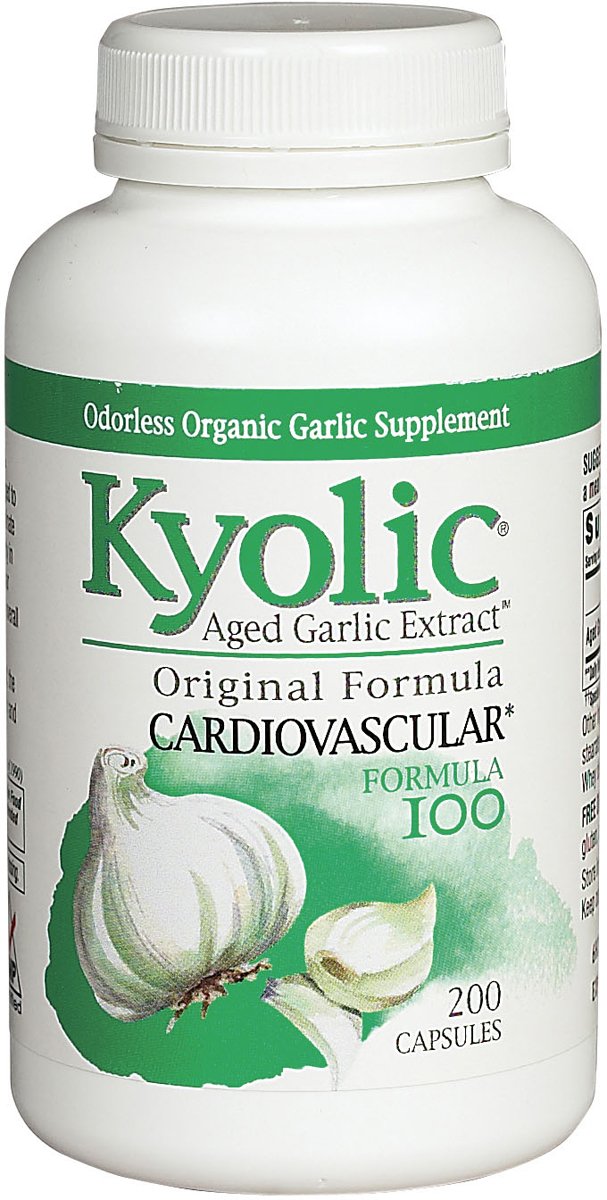 Kyolic Aged Garlic Extract bottle with 200 capsules for daily wellness