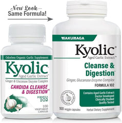 Kyolic Aged Garlic Extract 102 vegetarian tablets for convenient daily intake