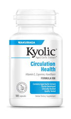 Kyolic Aged Garlic Extract Formula 106 bottle front supports circulation