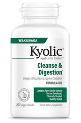 Kyolic Aged Garlic Extract Formula102 bottle shown, a convenient odorless option for daily wellness.