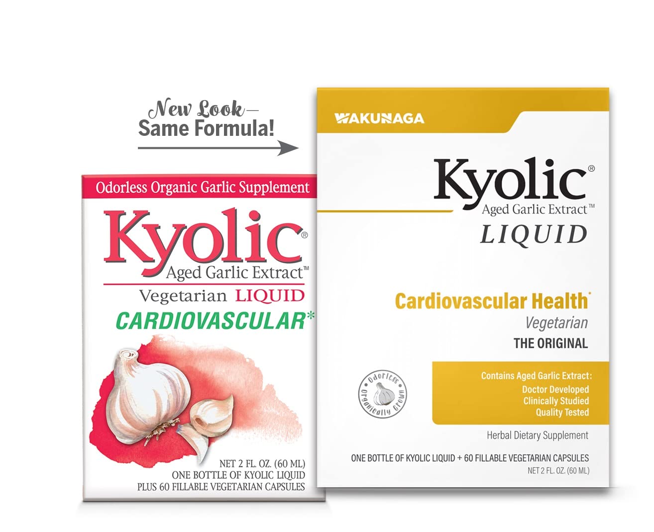 Kyolic aging process 20 months showing gentle, stomach-friendly garlic extract development.