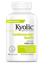 Kyolic Cardiovascular Formula 300 bottle front for easy daily use.