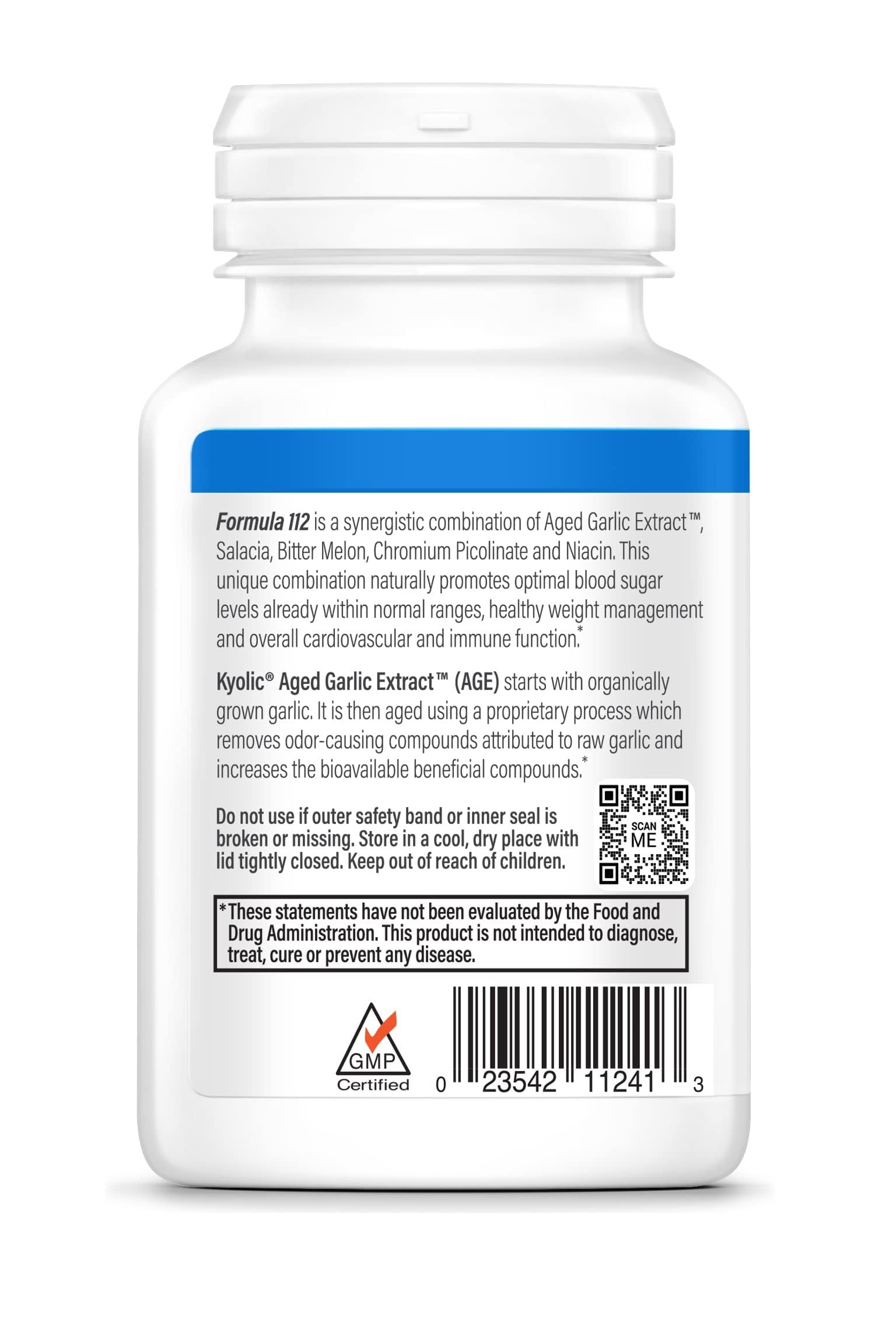 Kyolic Chromium Picolinate Niacin panel highlighting metabolic support.