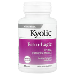 Kyolic EstroLogic 60 caps bottle promoting balanced hormones and daily comfort