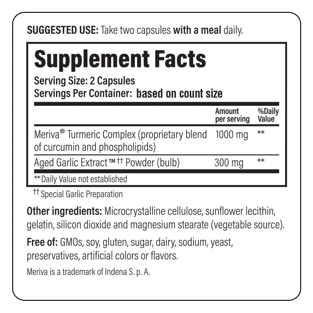 Kyolic Formula 111 label on bottle providing clear ingredient overview and quality