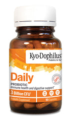 Close-up of Kyolic Kyo-Dophilus capsules supporting immune and digestive wellness.