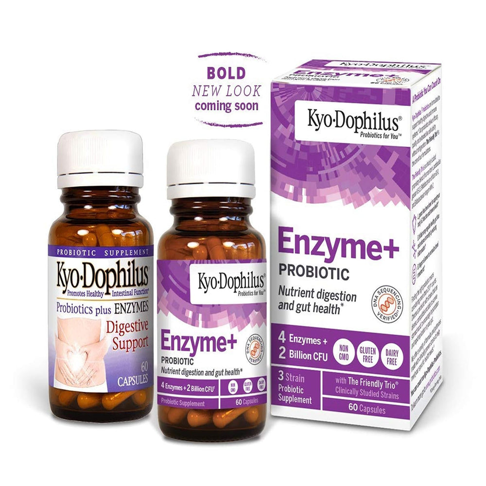 Kyolic Kyo-Dophilus Enzymes used as part of daily gut health routine.