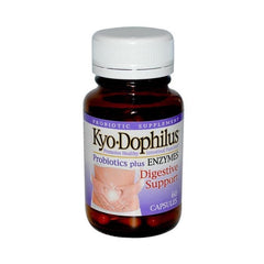 Kyolic Kyo-Dophilus Enzymes ingredients graphic illustrating digestive enzyme blend.