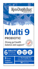 Kyolic Kyo-Dophilus Multi 9 capsules close-up shows coating.
