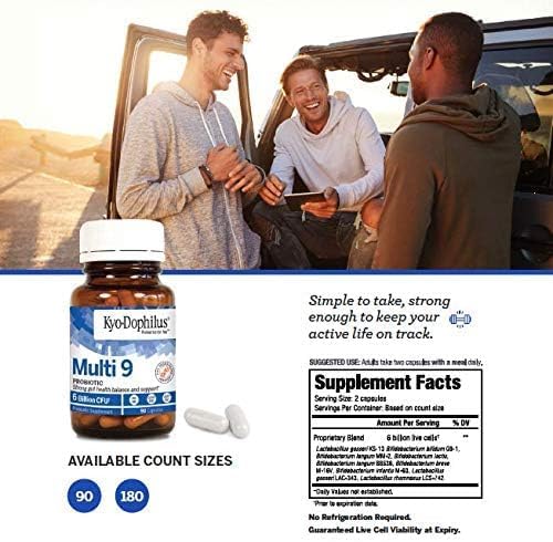 Kyolic Kyo-Dophilus Multi 9 digestive balance visual suggests comfort.