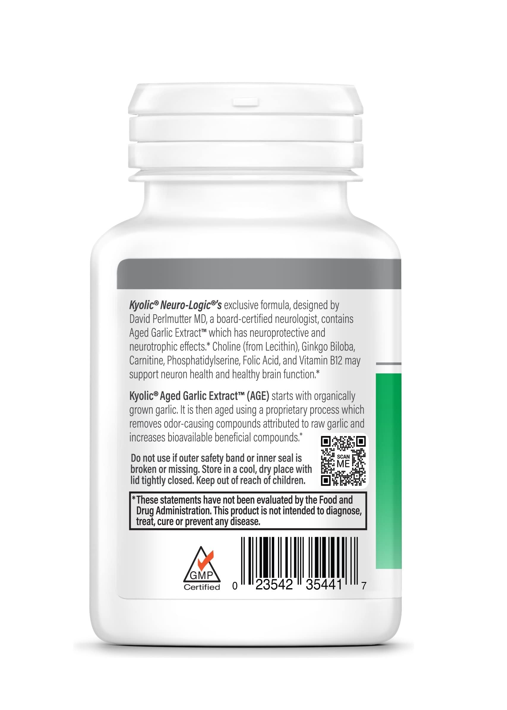 Pouring Kyolic Neuro-Logic capsules demonstrates easy daily intake.