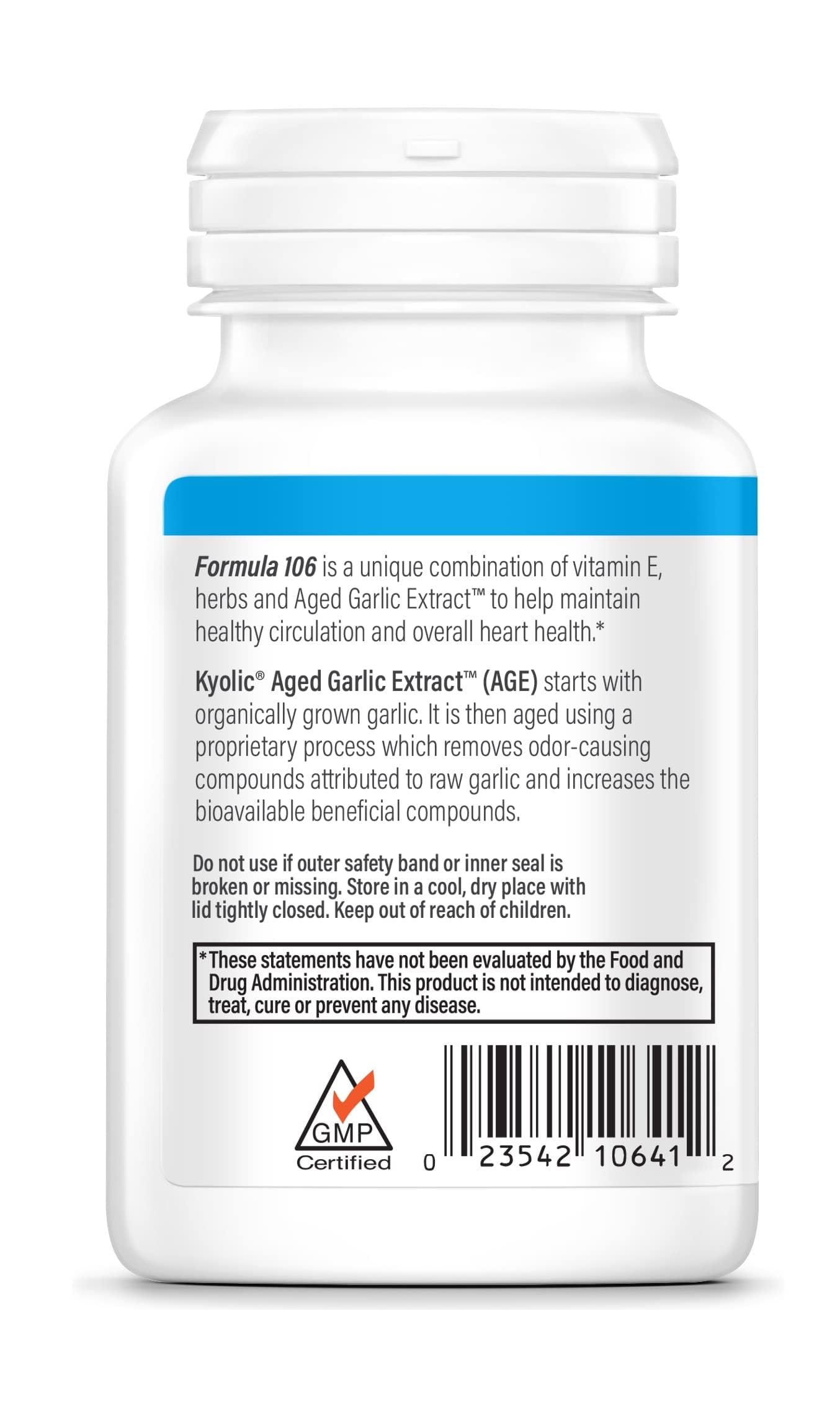 Kyolic organically grown garlic source signals quality and purity for daily use