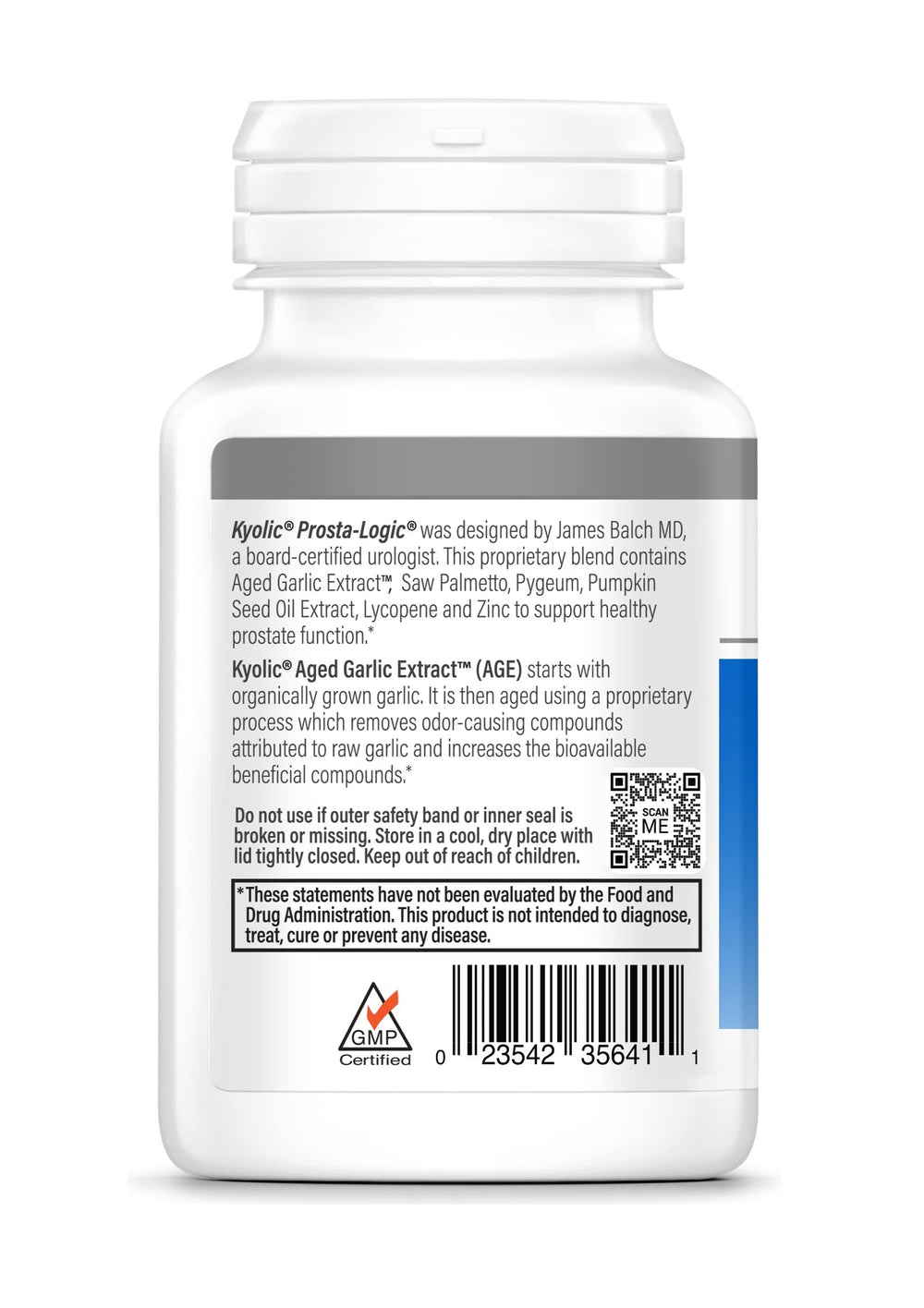 Close-up of Kyolic Prosta-Logic capsules for convenient daily use.