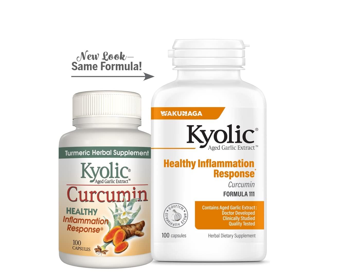 Lifestyle scene showing Kyolic supplements as part of a daily wellness routine.