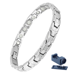 KYOSI titanium magnetic bracelet for women, 7.28 inches, stylish daily wear with comfortable feel.