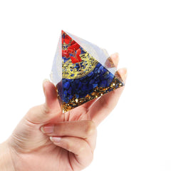 KYTRSTX Orgone Pyramid handcrafted stone detail enhances natural charm