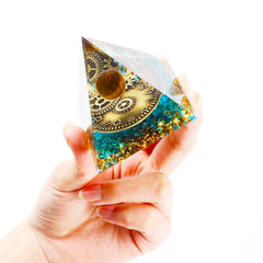 KYTRSTX orgonite energy generator on a desk for balance and focus