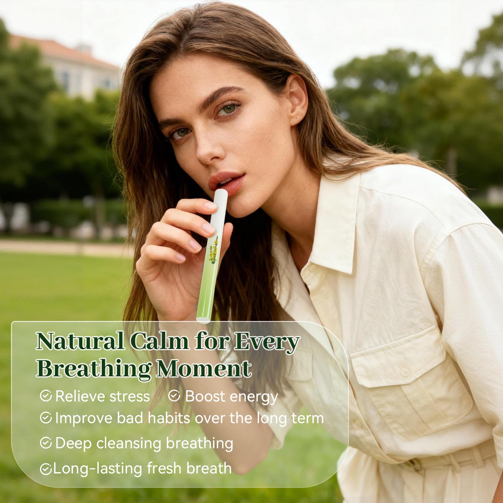 Kzaio herbal ingredients mullein thyme mint indicate natural fragrance