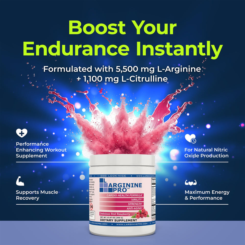 L-Arginine PRO label closeup highlighting ingredients