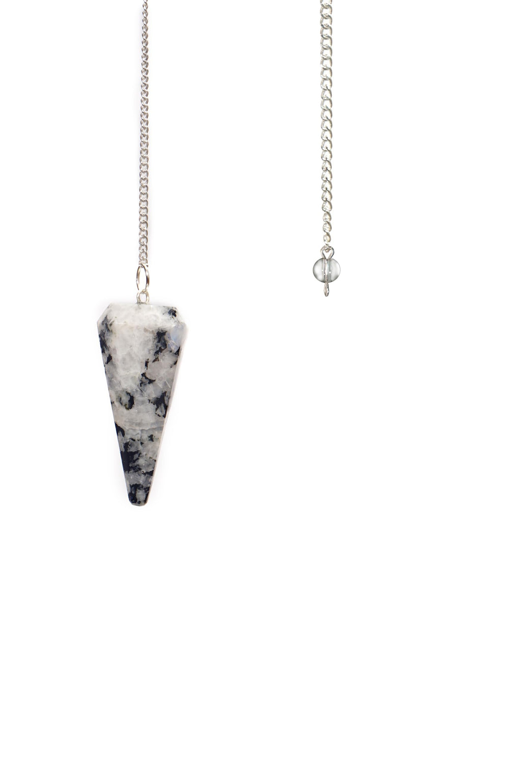 L Pedra & Crystal dowsing pendulum set for divination readings