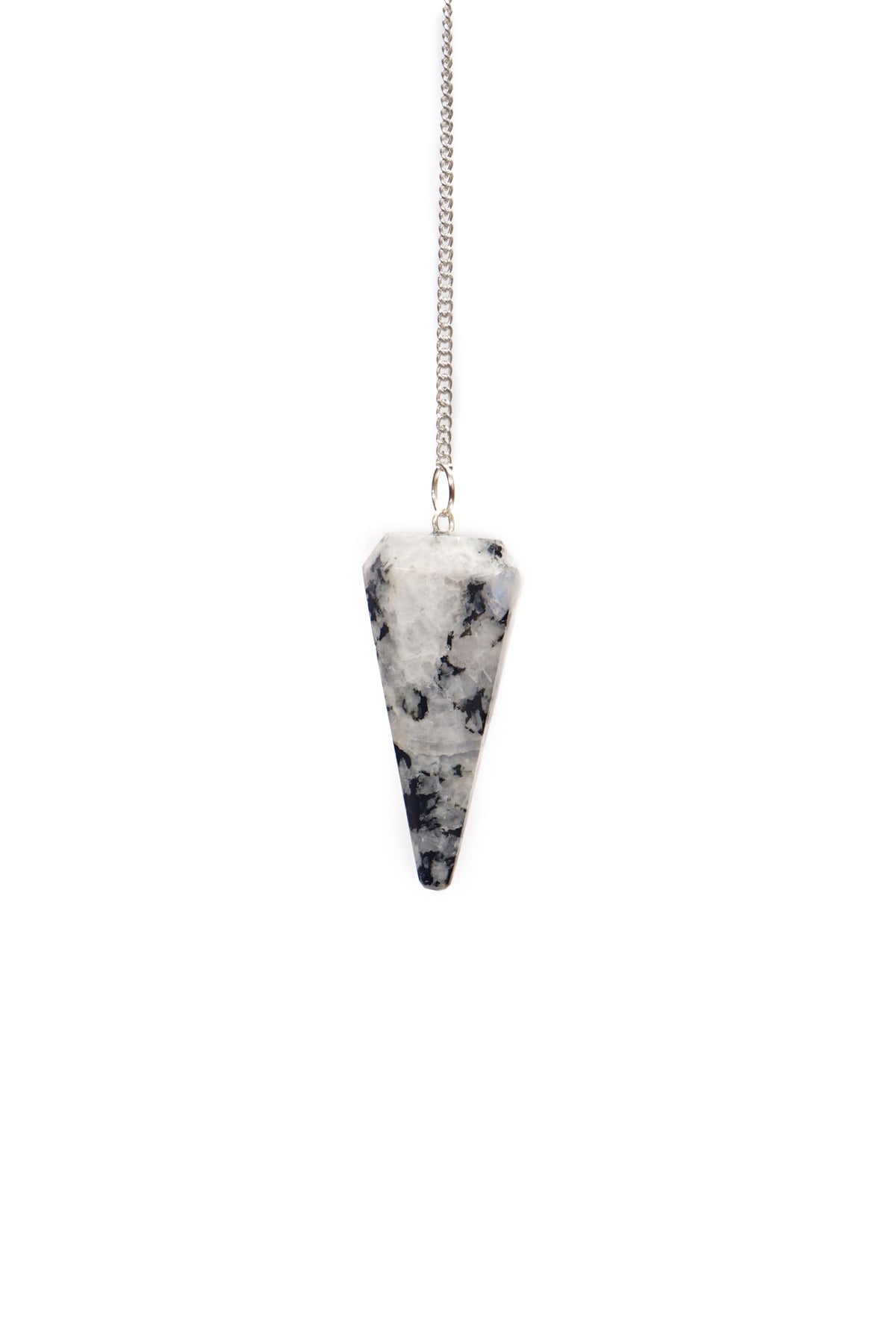 L Pedra & Crystal hexagonal pointed pendulum for precise dowsing readings