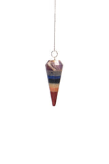 L Pedra Crystal seven chakra pendulum for divination and energy balance