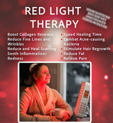 La Lumiere Therapy panel close-up LEDs highlights nine wavelengths for varied light therapy.