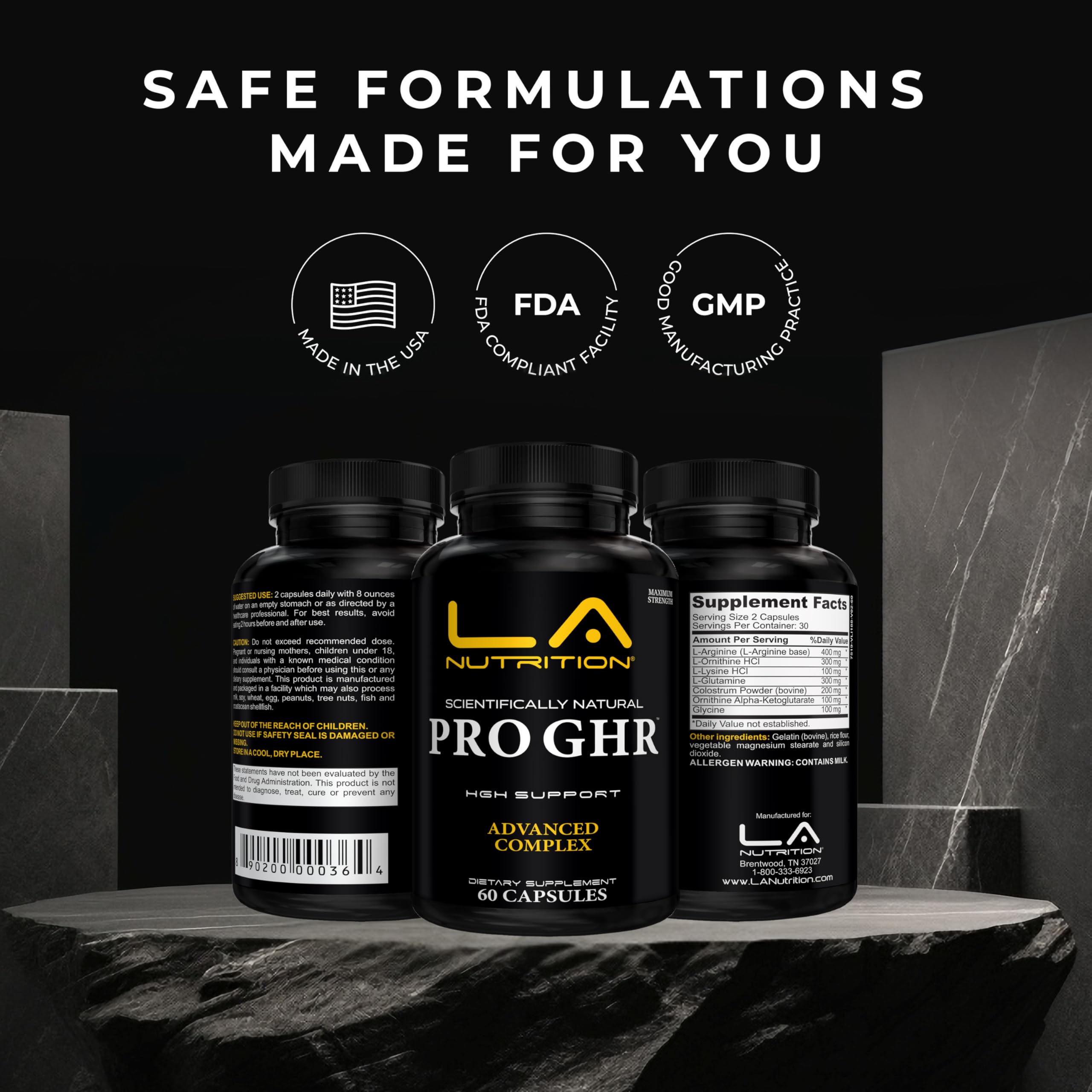 LA Nutrition HGH skin glow imagery illustrating potential appearance benefits.